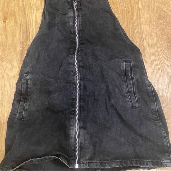 Zara Trafaluc denim black skirt overalls - Picture 3 of 9